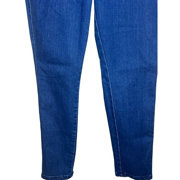 Forever 21 denim jeans US 29 CA 29 sailor jeans 8 buttons straight legs dark blu - Picture 3 of 11